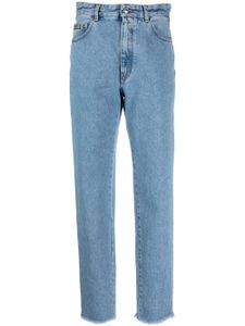 GCDS crystal-embellished detail straight jeans - Bleu