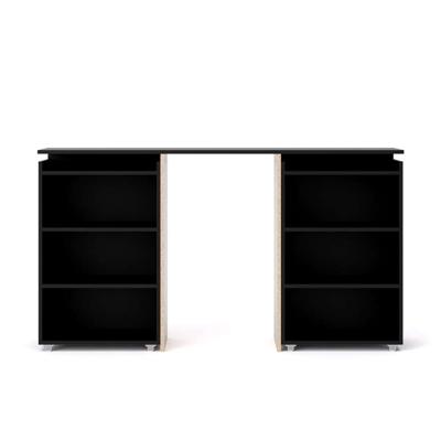 Leen Bakker - Bedombouw Naia - Mat - 160 Cm - Spaanplaat - Zwart - 26.3x164.9x79.8 Cm