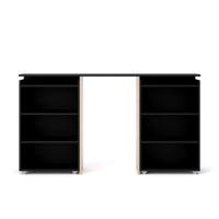 Leen Bakker - Bedombouw Naia - Mat - 160 Cm - Spaanplaat - Zwart - 26.3x164.9x79.8 Cm