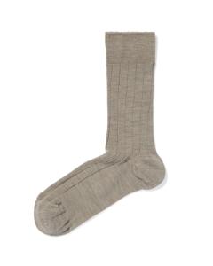 HEMA Herensokken Rib Wol Beige (beige)