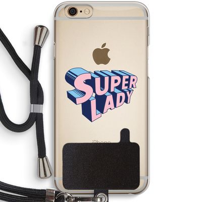 Superlady: iPhone 6 / 6S Transparant Hoesje met koord