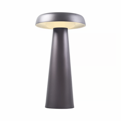 Tafellamp zwart Arcello oplaadbaar led 25 cm