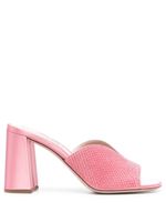 Miu Miu mules 100 mm à ornements en cristal - Rose