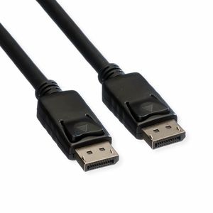 ROLINE DisplayPort kabel, DP-DP, v1.2, M - M, TPE, zwart, 1,5 m