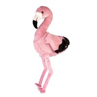 Grote pluche roze flamingo vogel knuffel 74 cm speelgoed - thumbnail