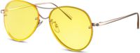 CWI zonnebril unisex piloot goud/geel (CWI2145) - thumbnail