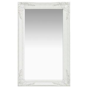 VidaXL Wandspiegel barok stijl 50x80 cm wit