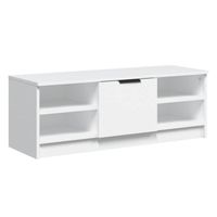 The Living Store TV-kast - Classic - Opbergruimte - 102 x 35.5 x 36.5 cm - Wit - thumbnail