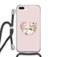 GRL PWR Flower: iPhone 7 PLUS Transparant Hoesje met koord