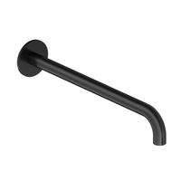 Hotbath Cobber Uitloop 30cm Zwart Mat CB095 - thumbnail