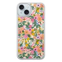 iPhone 14 hybride hoesje - Pink gardens