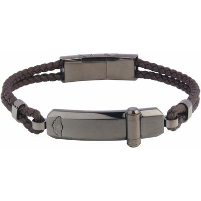 Police PEAGB2211636 Leer 19 cm Heren armband