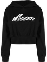 We11done hoodie à logo imprimé - Noir