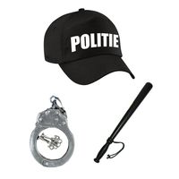 Politie verkleed set pet met accessoires voor kinderen   - - thumbnail