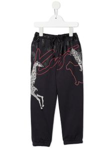 Kenzo Kids pantalon de jogging à logo imprimé - Bleu