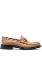 Gucci mocassins Horsebit en cuir - Marron