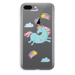Vliegende eenhoorn: iPhone 8 Plus Transparant Hoesje