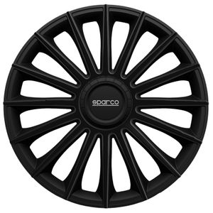 4-Delige Sparco Wieldoppenset Treviso 13-inch zwart SP1392BK