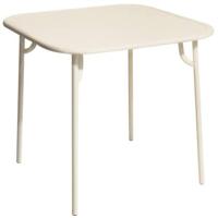 Petite Friture Week-end tuintafel 85x85 met dicht blad Ivory