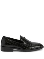 Giuseppe Zanotti mocassins Imrham à effet peau de crocodile - Noir