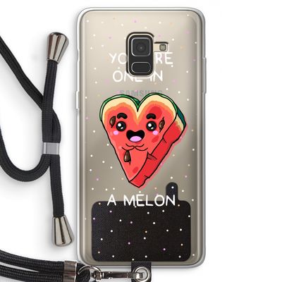 One In A Melon: Samsung Galaxy A8 (2018) Transparant Hoesje met koord