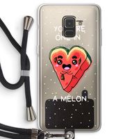 One In A Melon: Samsung Galaxy A8 (2018) Transparant Hoesje met koord