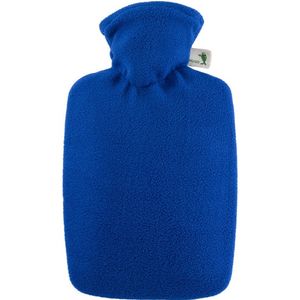 Warm water kruik blauw 1,8 liter fleece hoes - Kruiken