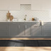 VidaXL Vloerkleed rechthoekig 80x300 cm bamboe grijs