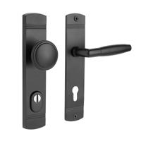 De Oude Deurklink Retro buitendeurbeslag knop/klink PC92 zwart
