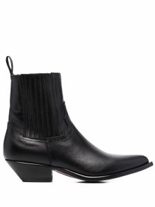 Sonora bottines à empiècements élastiqués - Noir