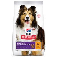 Hill's Adult Sensitive Stomach & Skin Medium met kip hondenvoer 2 x 14 kg - thumbnail