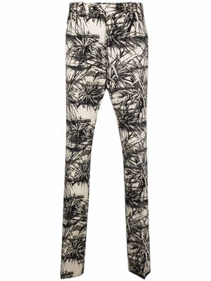 AMIRI pantalon évasé à imprimé graphique - Tons neutres