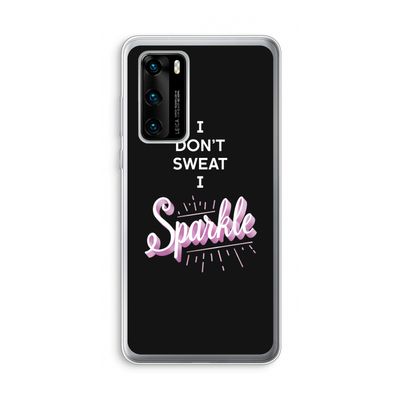 Sparkle quote: Huawei P40 Transparant Hoesje