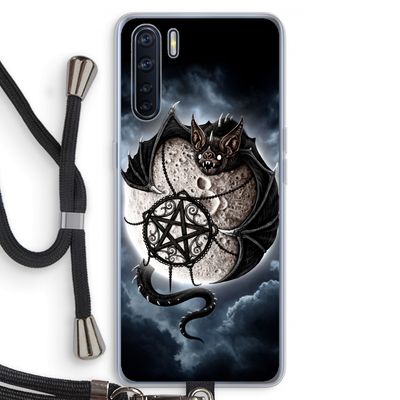 Volle maan: Oppo A91 Transparant Hoesje met koord