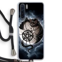 Volle maan: Oppo A91 Transparant Hoesje met koord