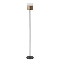 Highlight VloerlampSalerno zwart met goud glas - V4527.36