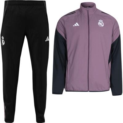 adidas Real Madrid Presentatie Trainingspak 2025-2026 Paars Zwart Wit