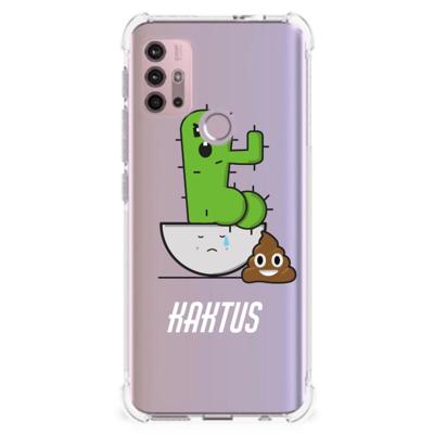 Motorola Moto G30 | G20 | G10 Stevig | Bumper Hoesje | Cactus Poo