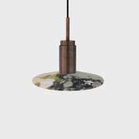 Anour Donya Onyx Solar Hanglamp - Gemixte kap - Gebruind messing