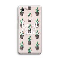 Cactus quote: Google Pixel 3 Transparant Hoesje