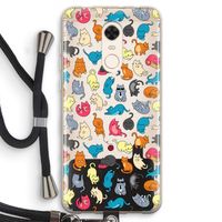 Kleurrijke katten: Xiaomi Redmi 5 Transparant Hoesje met koord