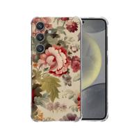 Samsung Galaxy S25 Plus Hoesje - Bloemen TPU Antishock Samsung Galaxy S25 Plus Hoesje - Bloemen TPU Antishock