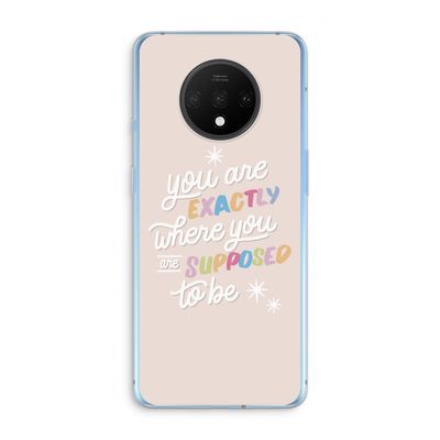 Right Place: OnePlus 7T Transparant Hoesje