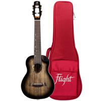 Flight Peter Moss Signature Moonburst Stain elektrisch-akoestische concert ukelele met deluxe gigbag - thumbnail