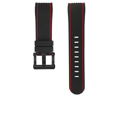 TW Steel horlogeband TWV184 Silicoon Zwart 24mm