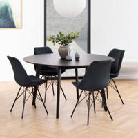 Bendt Ronde Eettafel 'Torkil' 140cm, kleur Zwart