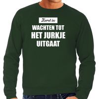 Grote maten Kerst is: wachten tot het jurkje uitgaat Kerst sweater / Kerst outfit groen voor heren