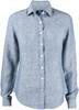 Cutter & Buck 352409 Summerland Linen Shirt Ladies - Denim Mélange - XXL