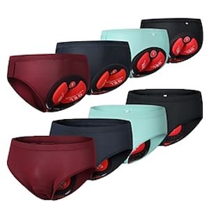 Voor heren Wielrenondershorts Fietsbroek 3D gewatteerde short Fietsen Gewatteerde shorts Kleding Onderlichaam Bergracen Wegwielrennen Sport 3D-pad Ademend Sneldrogend Lichtgewicht Marine Zwart Kleding Lightinthebox