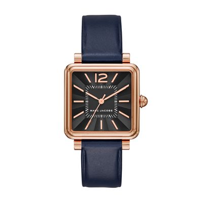 Horlogeband Marc by Marc Jacobs MJ1523 Leder Blauw 16mm
